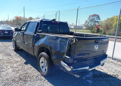 2021 Ram 1500 Big Horn 4X4 5'7 Box из США, поврежденный, VIN 1C6SRFFT5MN716105